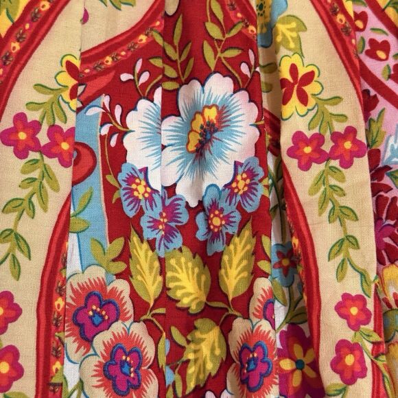 Jones‎ Wear Jeans Floral Paisley Print Mini Skirt Size 8 Festival Boho Hippie - Picture 5 of 8